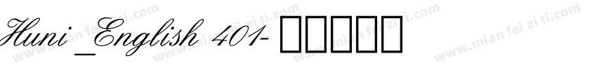 Huni_English 401字体转换